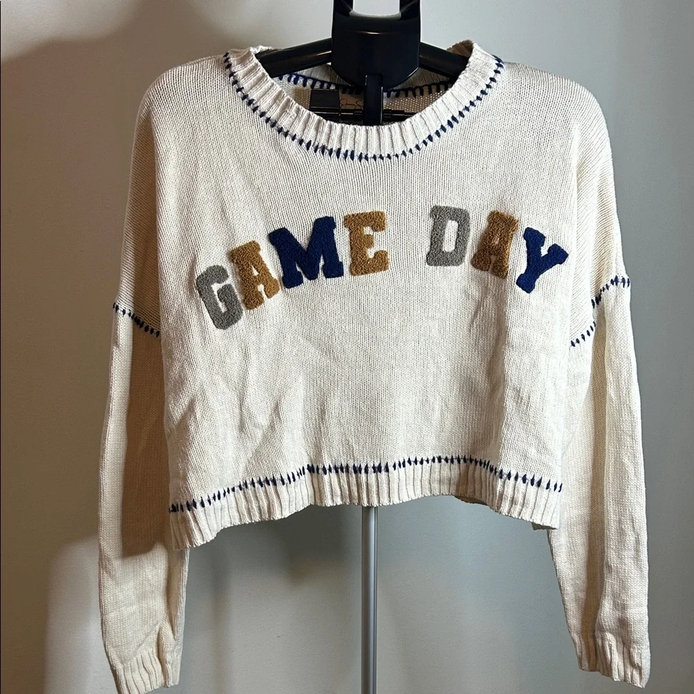 Jessica Simpson Cream and Blue Knit - Picture 1 of 7